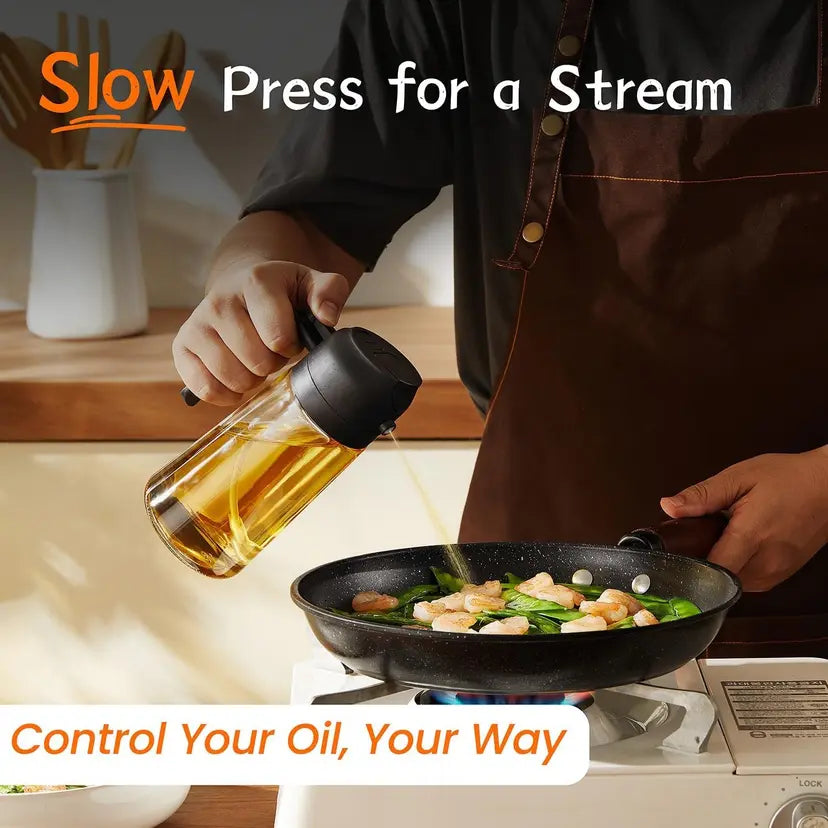 2-in-1 Oil Dispenser and Oil Sprayer